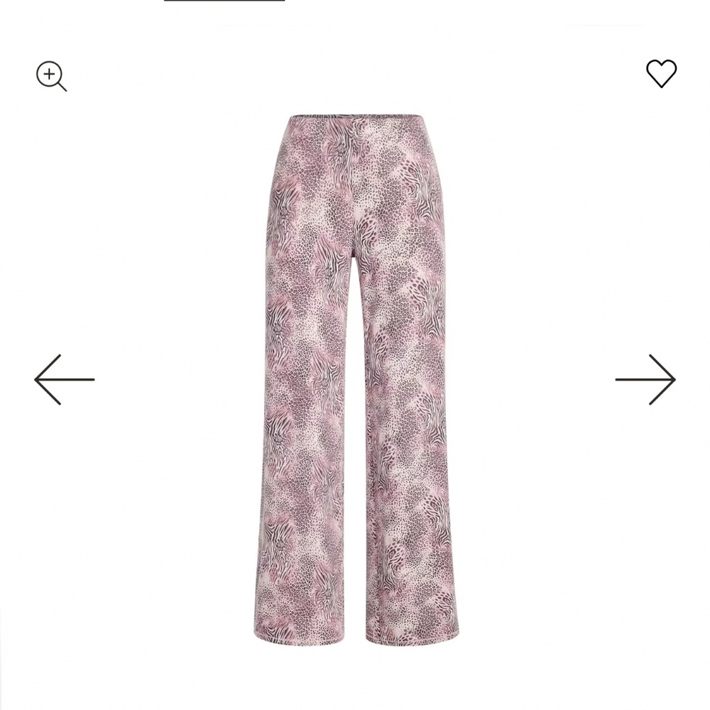 SKIMS straight leg sleep pant valentine collection bloom multi print NWT
